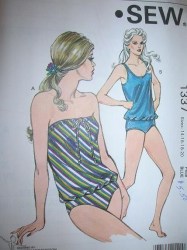 1337 KS STRETCH 2 PIECE SWIMSUIT, LEG OPTIONS PATTERN 14-20